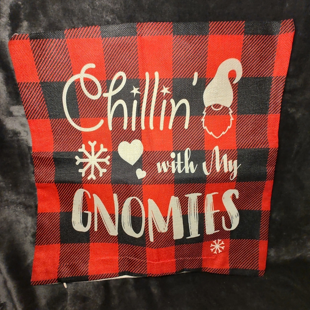 4Cute Gnome Christmas Pillow covers!Never been used! 18x18 pillows not included. - Picture 4 of 4